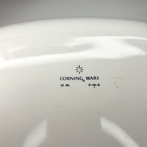 Corning Ware P-10-B Blue Cornflower 10" Covered Casserole Dish w/ Glass Lid Vtg - Picture 8 of 14